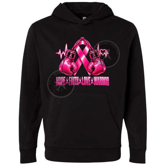 BREAST CANCER BOXING GLOVE CREWNECK & HOODIE