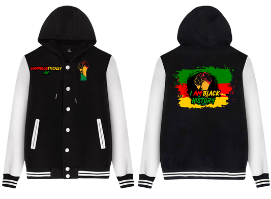 I AM BLACK HISTORY LETTERMAN JACKET
