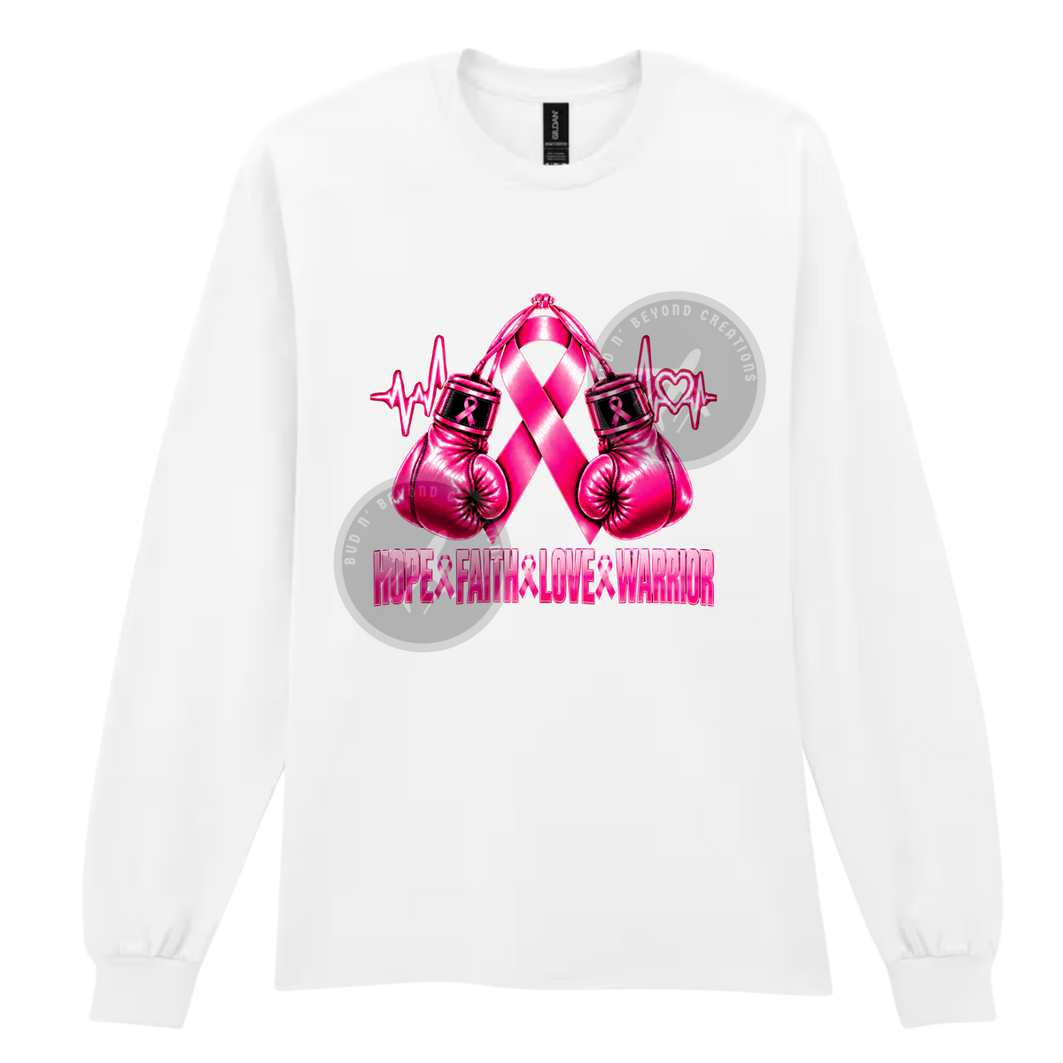 BREAST CANCER BOXING GLOVE CREWNECK & HOODIE