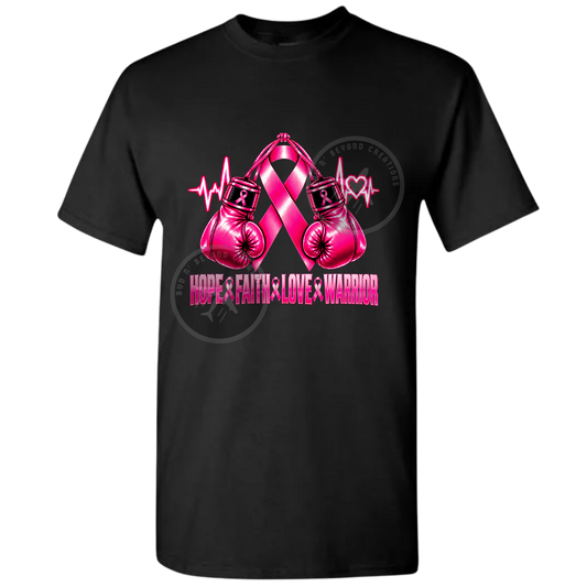 BREAST CANCER BOXING GLOVES TSHIRT
