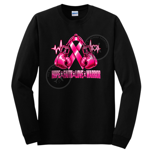 BREAST CANCER BOXING GLOVES TSHIRT