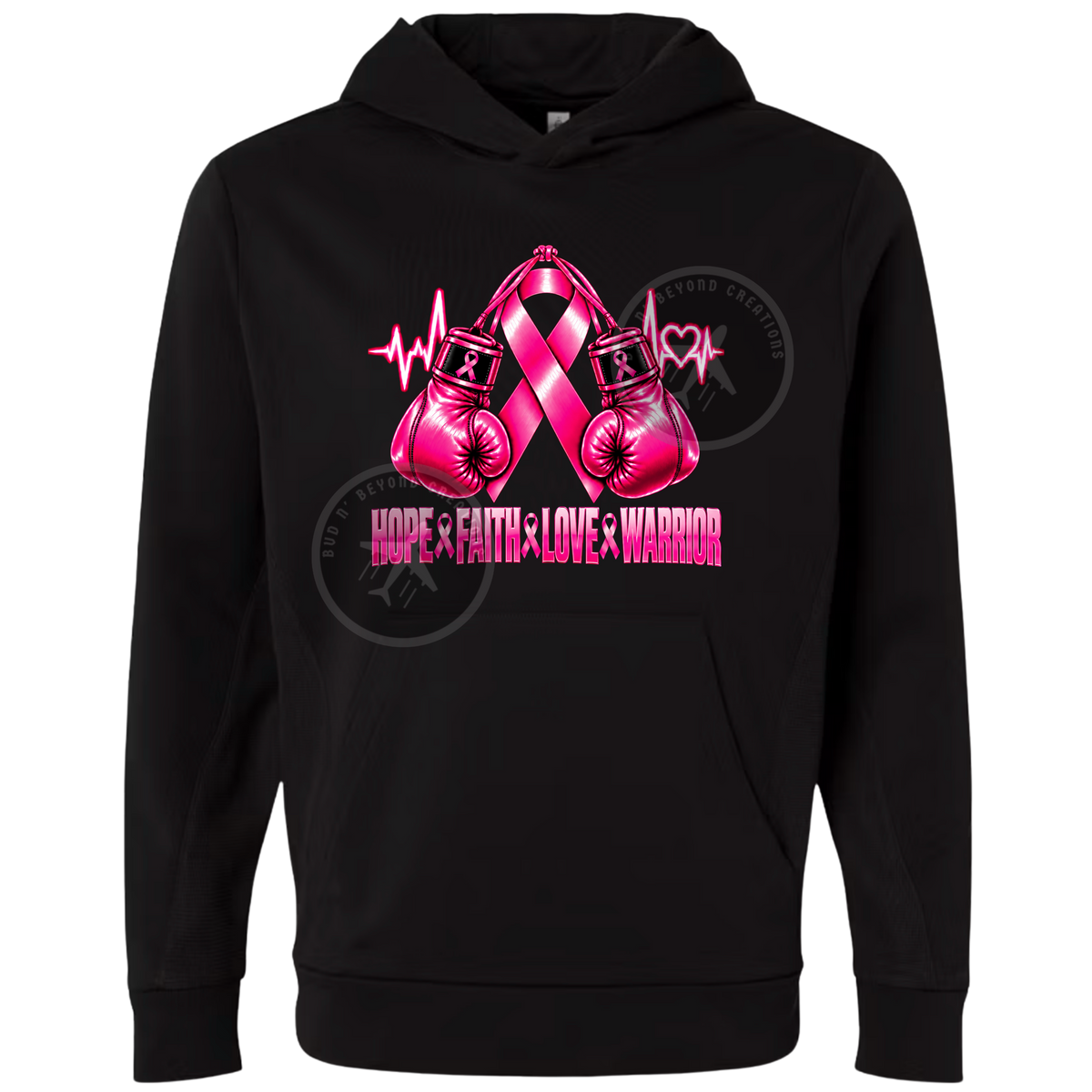 BREAST CANCER BOXING GLOVE CREWNECK & HOODIE