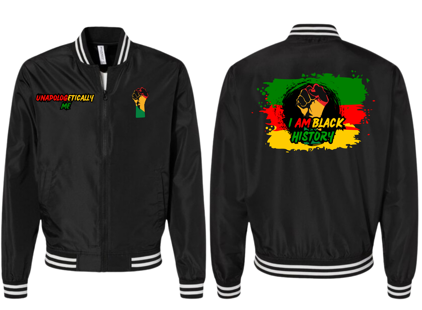 I AM BLACK HISTORY BOMBER JACKET